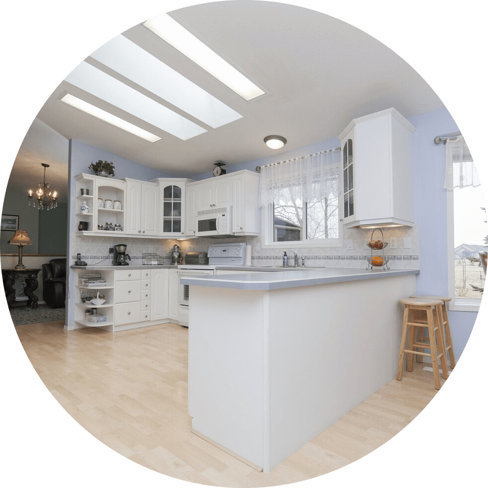Bright White Kitchen Interior