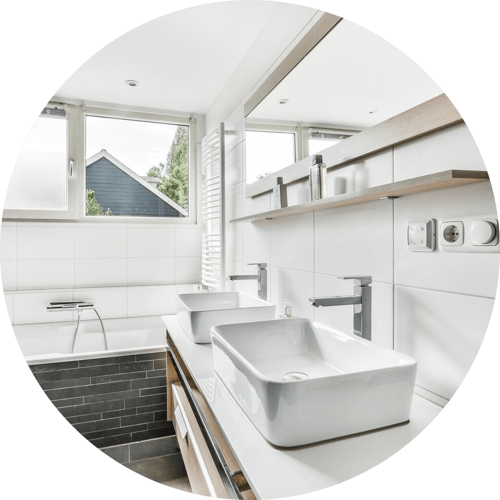 Modern Bathroom Double Vanity