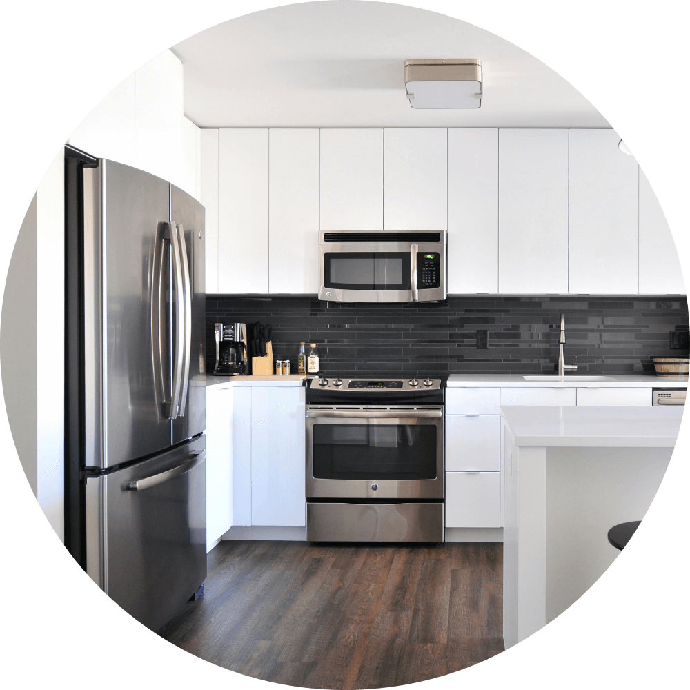 Sleek Modern White Kitchen