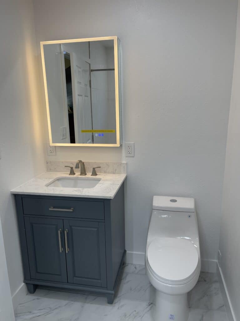 Bathroom remodeling project in Los Angeles