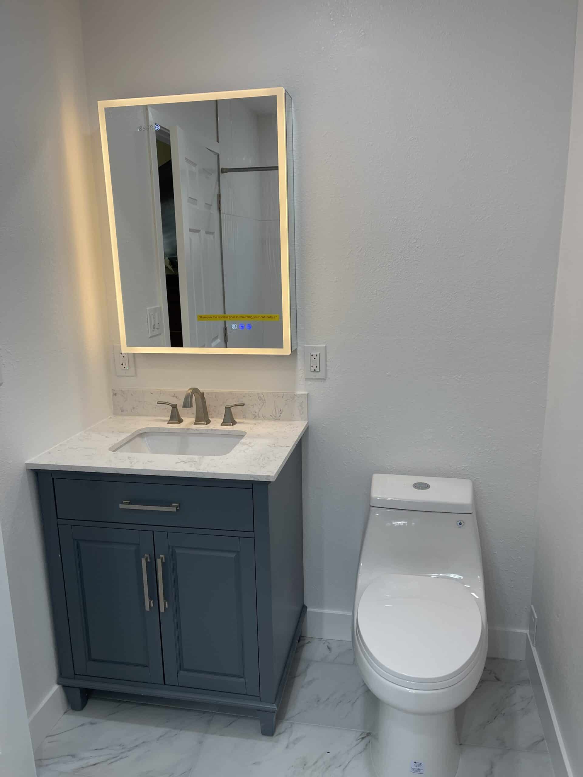 Bathroom remodeling project in Los Angeles