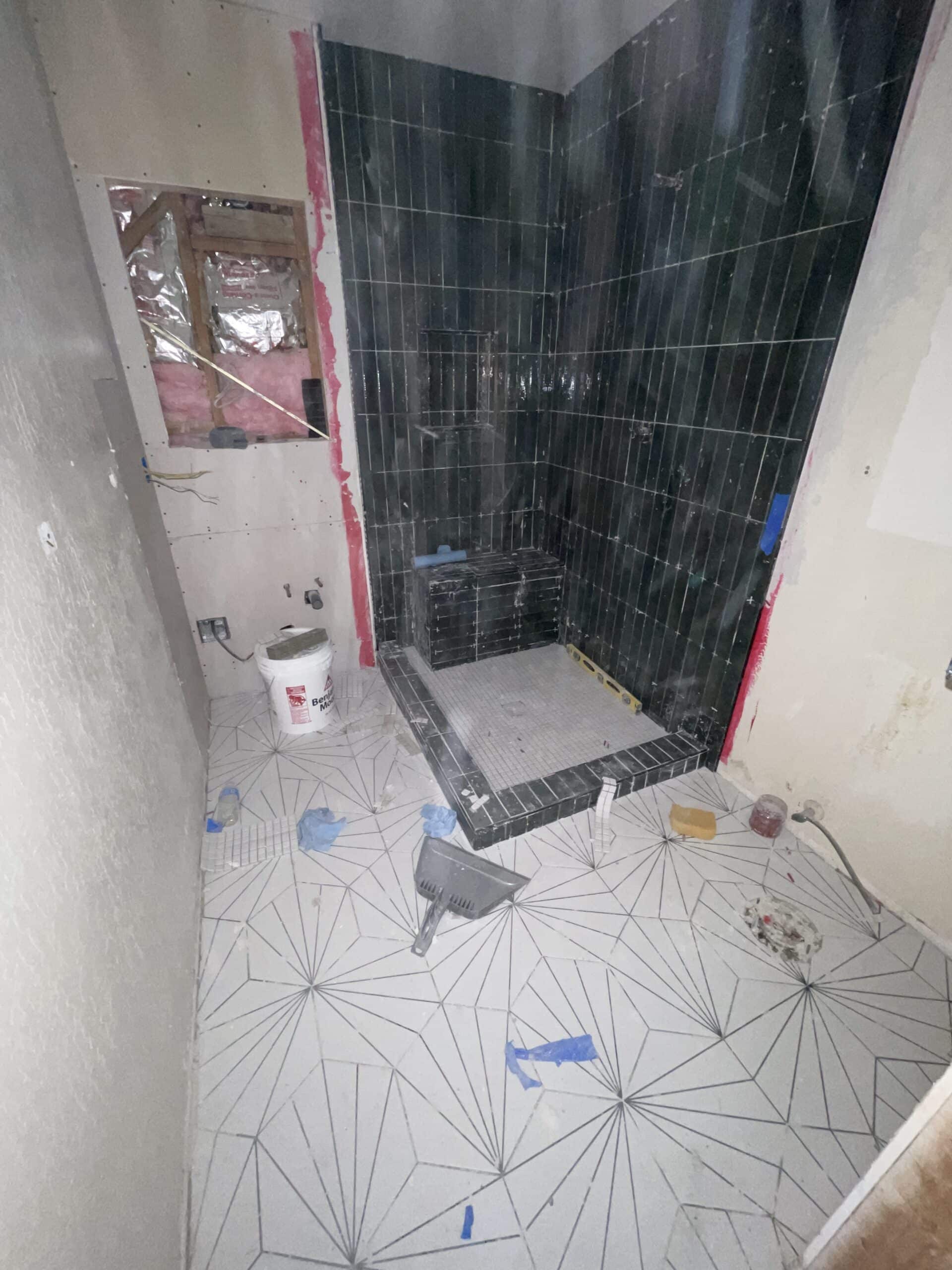 Bathroom remodeling project in Los Angeles