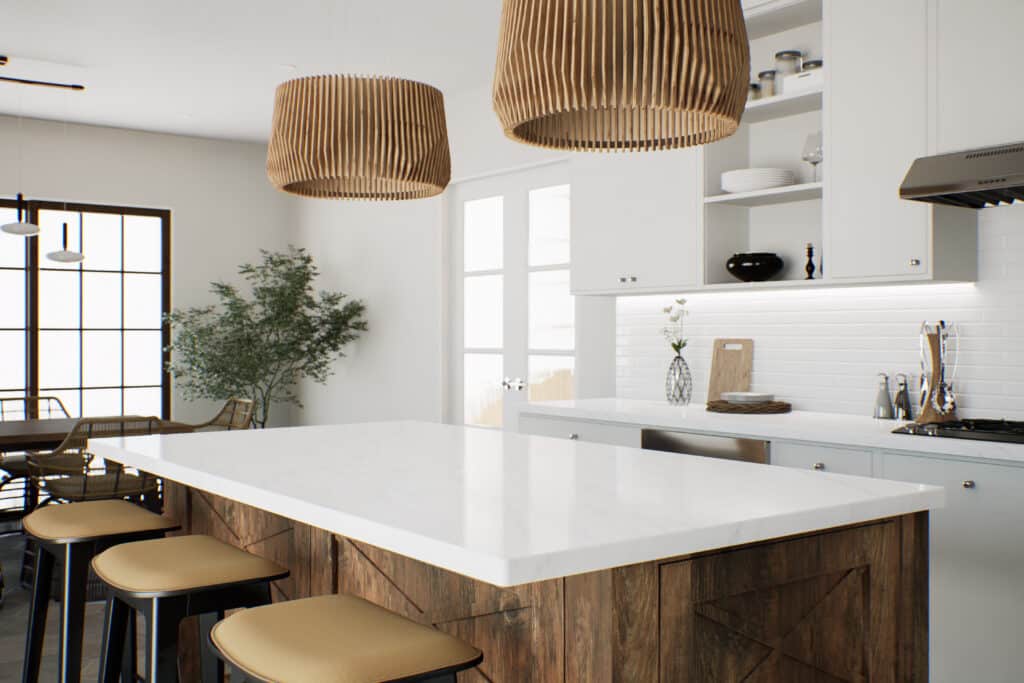 Marble counter top kitchen