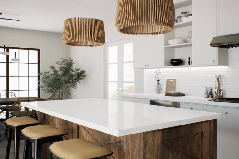 Marble counter top kitchen